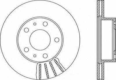 OPEN PARTS bda115120 -  Тормозной диск
